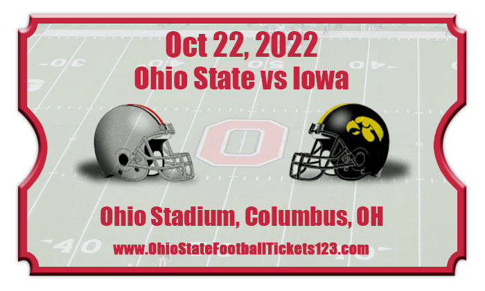 Ohio State Buckeyes vs Iowa Hawkeyes Football Tickets | 10/22/22