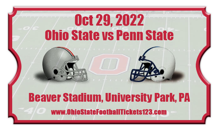 Ohio State Buckeyes Vs Penn State Nittany Lions Football Tickets 102922