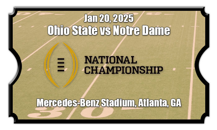 National Championship Ohio State Vs Notre Dame